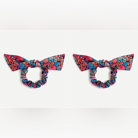 J. Crew Accessories - J. Crew 2 pcs Bow Scrunchies in Liberty Floral